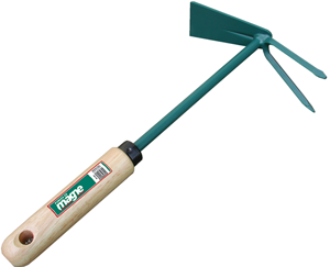 Serfouette à fleurs panne & fourche manche bois